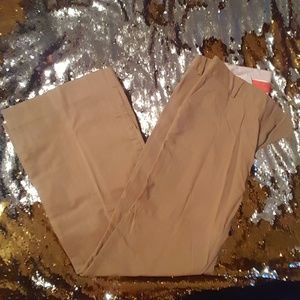 Gap Khaki Pinstripe Work Crop Pants